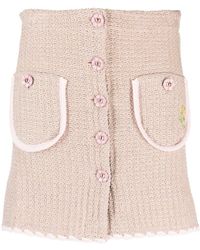 Cormio - Chiara Flower-buttons Knitted Miniskirt - Lyst
