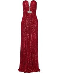 Nissa - Maxi-Jurk Verfraaid Met Pailletten - Lyst