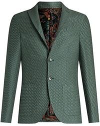Etro - Single-Breasted Cotton Blazer - Lyst