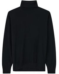 BOGGI - Rollkragenpullover Aus Extrafeiner Merinowolle - Lyst