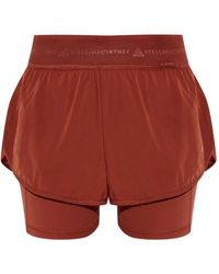 adidas By Stella McCartney - Logo-Waistband Training Shorts - Lyst