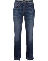 R13 - Cropped Jeans - Lyst