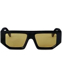 Off-White c/o Virgil Abloh - Geometric-Frame Yellow-Tinted Sunglasses - Lyst