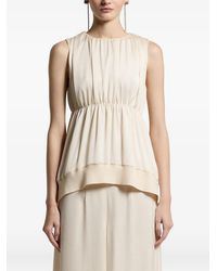 Peserico - Ruffled Sleeveless Top - Lyst