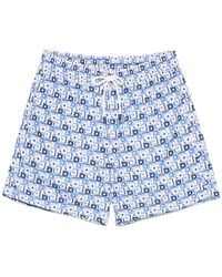 Fiorio Milano - Geometric-Print Swim Shorts - Lyst
