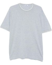 Cesare Attolini - Contrast-Trim T-Shirt - Lyst
