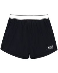 Sporty & Rich - Shorts running con stampa - Lyst
