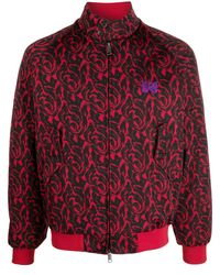 Baracuta - Graphic-Pattern Funnel Neck Jacket - Lyst