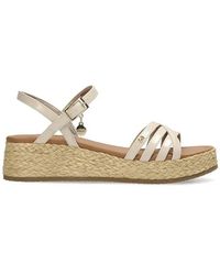 Mexx - Woven-Platform Buckled Sandals - Lyst