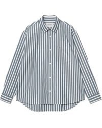 Carhartt - Gestreiftes Malden Hemd Mit Tasche - Lyst