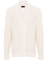 Roberto Collina - Knitted Cotton Cardigan - Lyst