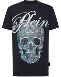Philipp Plein - T-Shirt En Coton À Imprimé Tête De Mort - Lyst