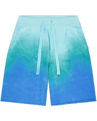 Laneus - Shorts Met Tie-Dye Print - Lyst