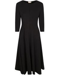 Blanca Vita - Three-Quarter Sleeve A-Line Midi Dress - Lyst