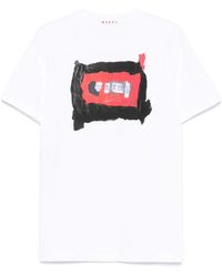 Marni - Klassisches T-Shirt - Lyst