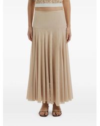 CRUSH Collection - Tulle Pleated Long Skirt - Lyst