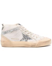 Golden Goose - Mid-star Leather Sneakers - Lyst