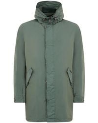 Moorer - Single-Breasted Hooded Raincoat - Lyst