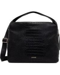 Liu Jo - Large Croc-Effect Tote Bag - Lyst