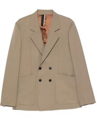 Low Brand - Double-Breasted Notched-Lapel Blazer - Lyst