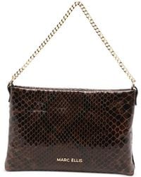 Marc Ellis - Ester Py Schultertasche Mit Schlangeneffekt - Lyst