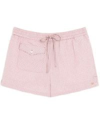 Valentino Garavani - Check Pattern Shorts - Lyst