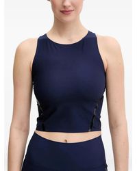 Casall - Sculpture Cropped Racerback Top - Lyst