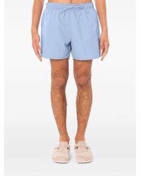Lacoste - Logo-Patch Drawstring Swim Shorts - Lyst