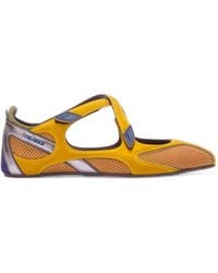 The Attico - 'Floor 01' Mustard Ballerina Flat - Lyst
