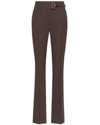 Sportmax - Belted Pressed-Crease Trousers - Lyst