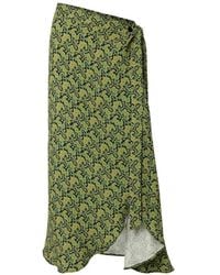 Rodebjer - Hizomi Paisley-Print Wrap Midi Skirt - Lyst
