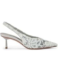 Le Silla - Clivage Lace Slingback Pumps - Lyst