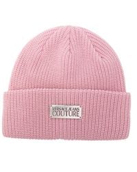 Versace Jeans Couture - Ribbed-Knit Beanie Hat - Lyst