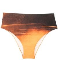 Lenny Niemeyer - Graphic-Print Bikini Bottoms - Lyst
