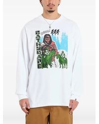 A Bathing Ape - Apple グラフィック ロングTシャツ - Lyst