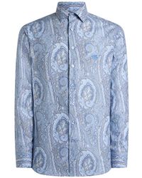 Etro - Camiseta De Algodón Con Motivo Floral - Lyst