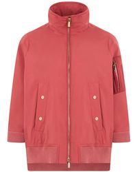 Moorer - Olli-Stp Zip-Up High-Neck Jacket - Lyst
