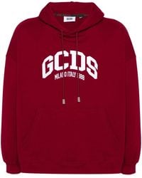 Gcds - Logo-Embroidered Hoodie - Lyst