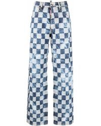 DSquared² - Jeans Met Wijde Pijpen - Lyst