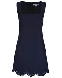Veronica Beard - Broderie-Anglaise Scalloped-Hem Dress - Lyst