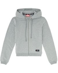 DIESEL - Zip-Up Drawstring Hoodie - Lyst