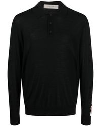 Golden Goose - Long-sleeve Knitted Polo Shirt - Lyst