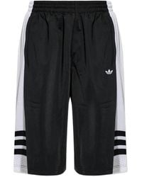 adidas - Short De Sport À Logo Brodé Et Rayures - Lyst