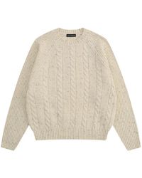 Gosha Rubchinskiy - Cable-Knit Flecked Sweater - Lyst