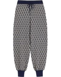 Valentino Garavani - Toute La V Jacquard Knit Trousers - Lyst