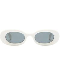 Off-White c/o Virgil Abloh - Amalfi Oval-Frame Sunglasses - Lyst
