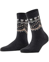FALKE - Fair Isle Knit Socks - Lyst
