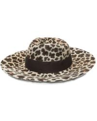 Borsalino - Leopard-Print Hat - Lyst