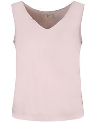 Herno - Top Con Botones Y Cuello En V - Lyst