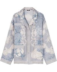 Versace - Barocco Sea Zijden Blouse - Lyst
